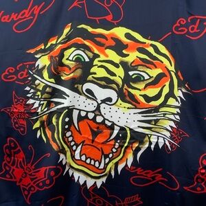Ed Hardy Retro Tiger Print Scarf NEW!